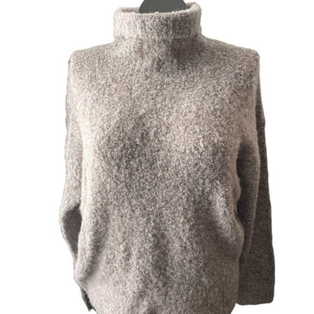 Treasure & Bond Womens Sweater Grey Taupe long sleeve wool blend nwt Top Sz med